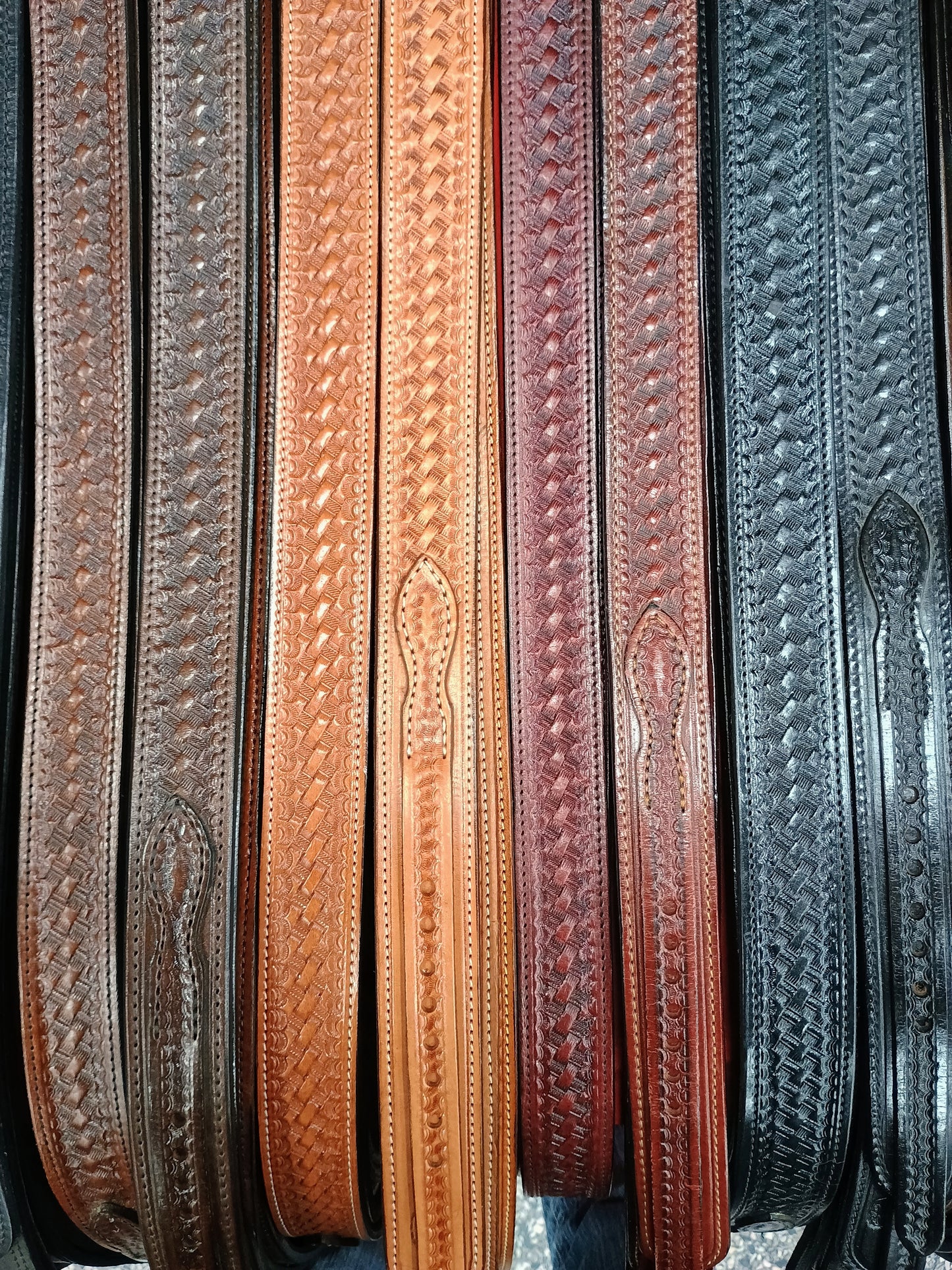 Classic Ranger Belt - Cordova Wine Basketweave