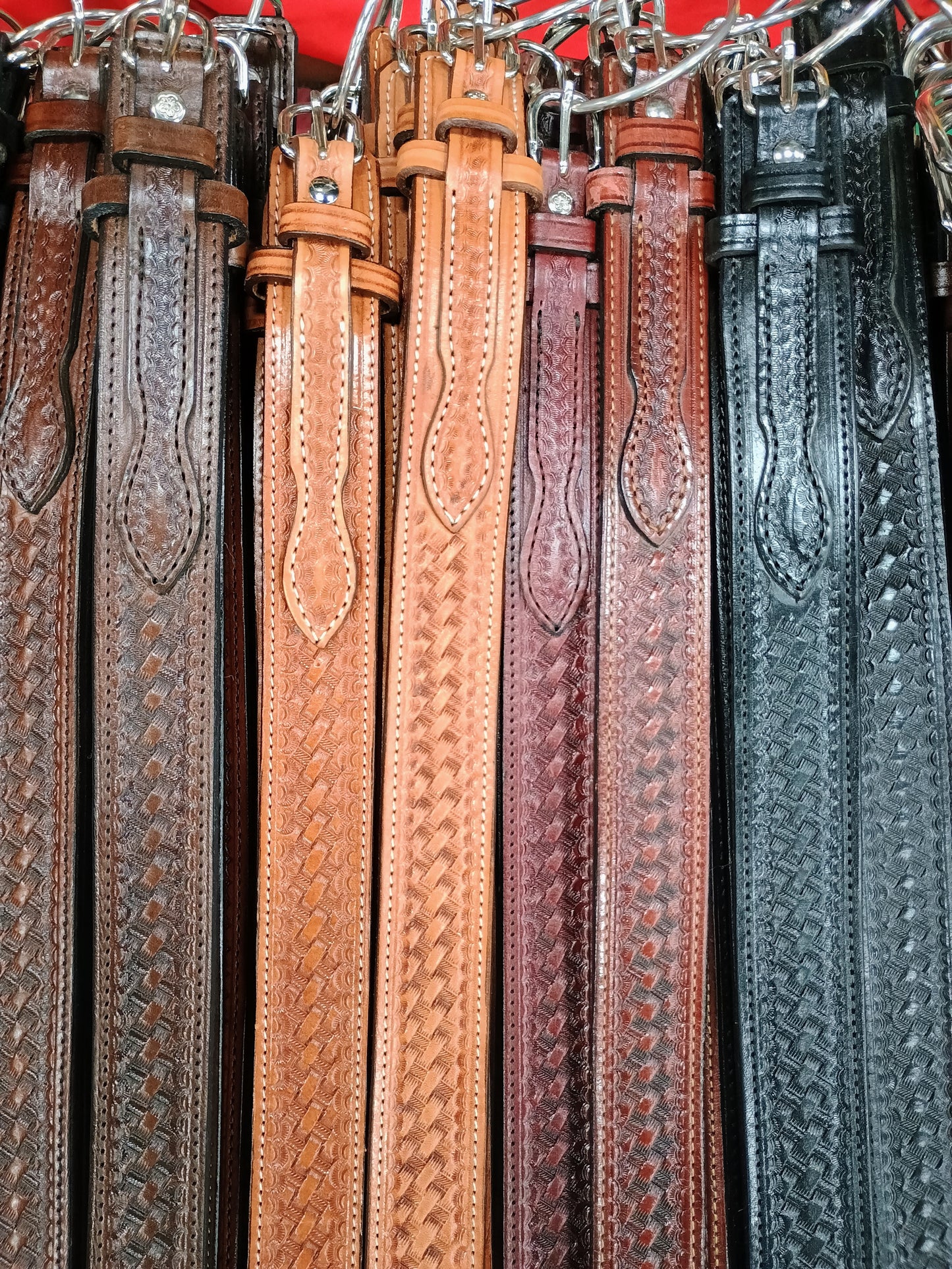 Classic Ranger Belt - Cordova Wine Basketweave