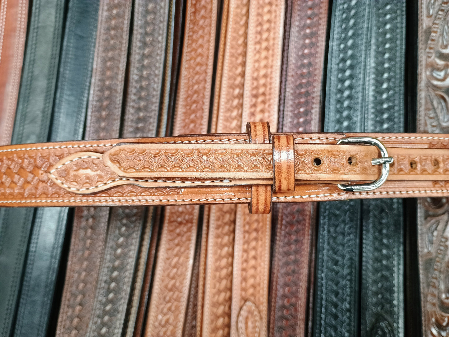 Classic Ranger Belt, Tan Basket Weave