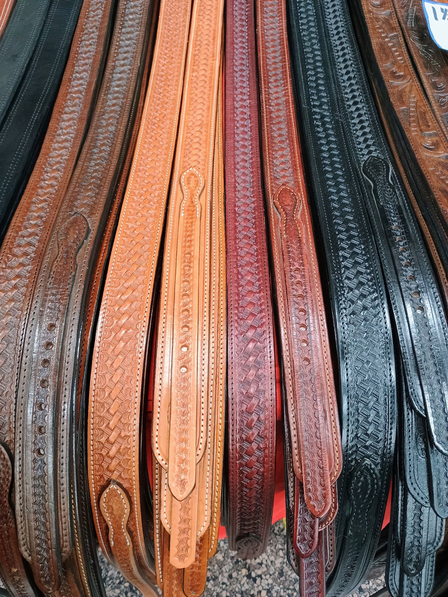 Classic Ranger Belt - Cordova Wine Basketweave