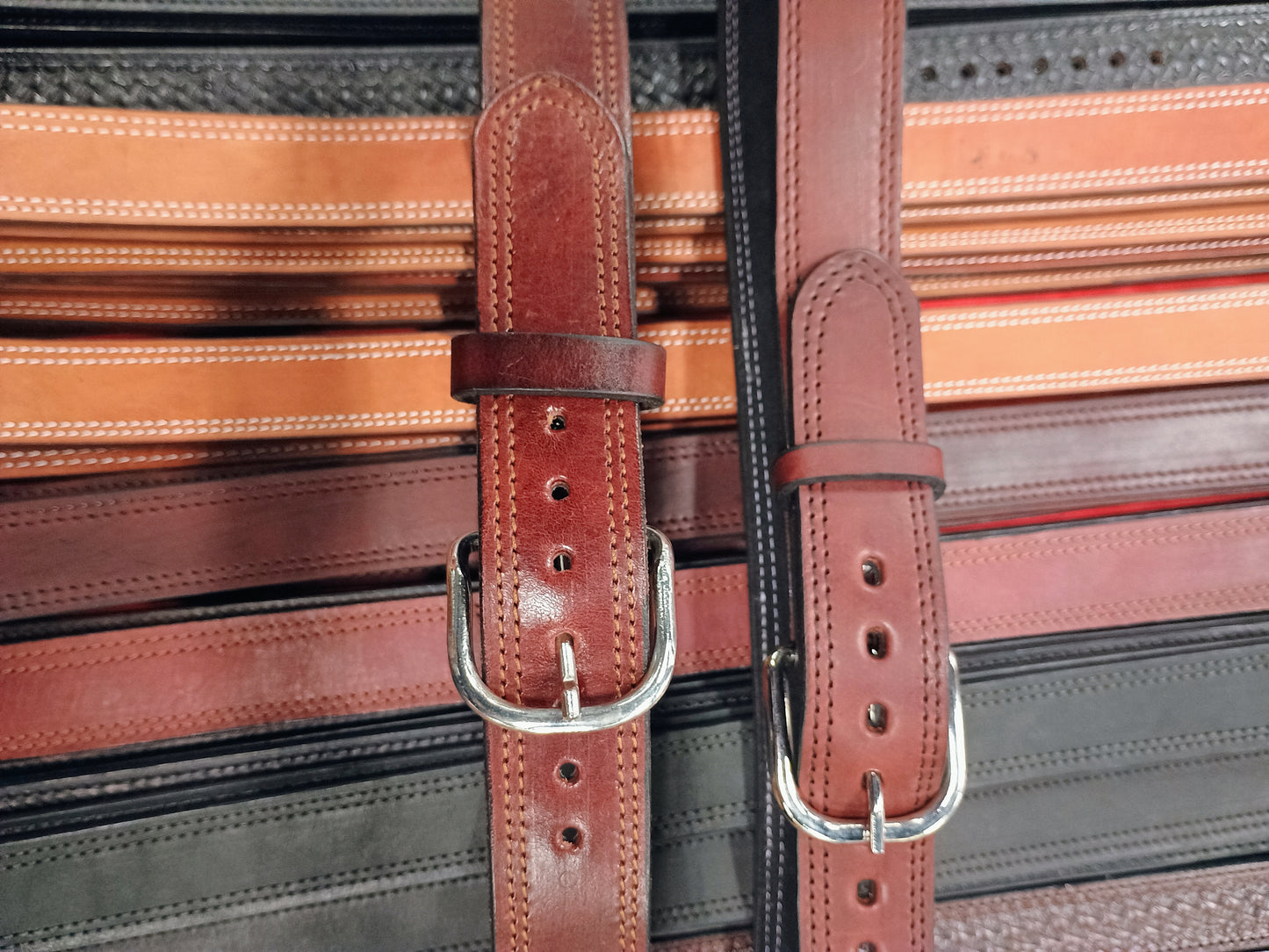 Classic Carry Double Stitch Smooth Full Grain Leather Concealed Carry / Western Belt - Cordova