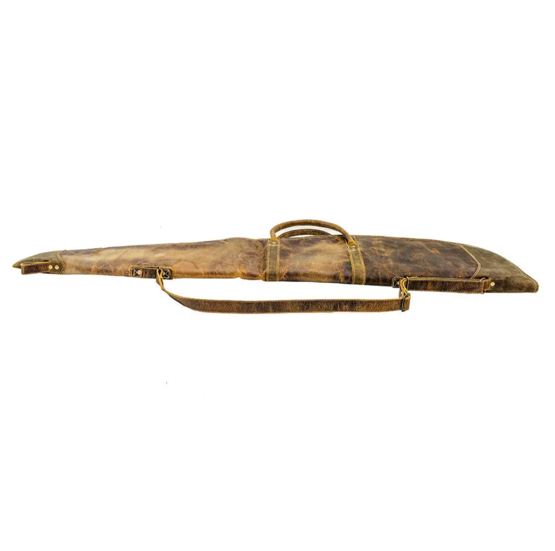 48" Myra Hunter Genuine Water Buffalo Leather Rifle Bag Case