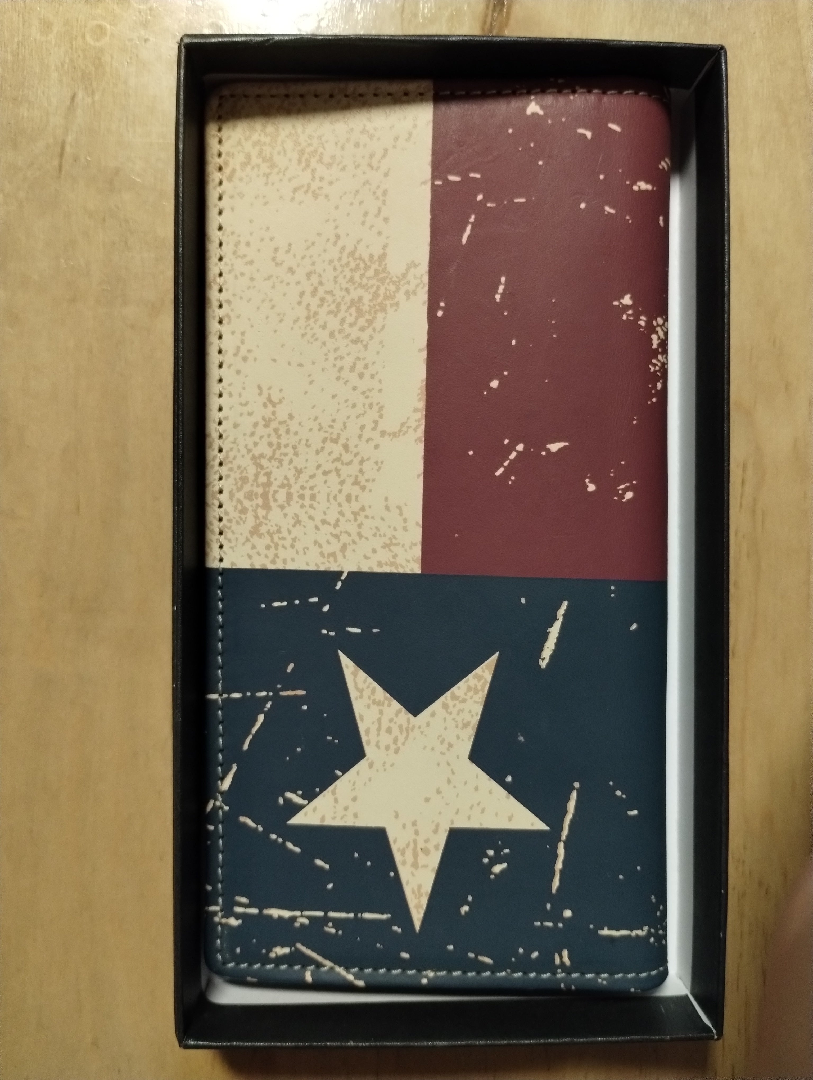 Montana West Genuine Leather Men's Wallet Texas Flag BiFold Patriotic ...