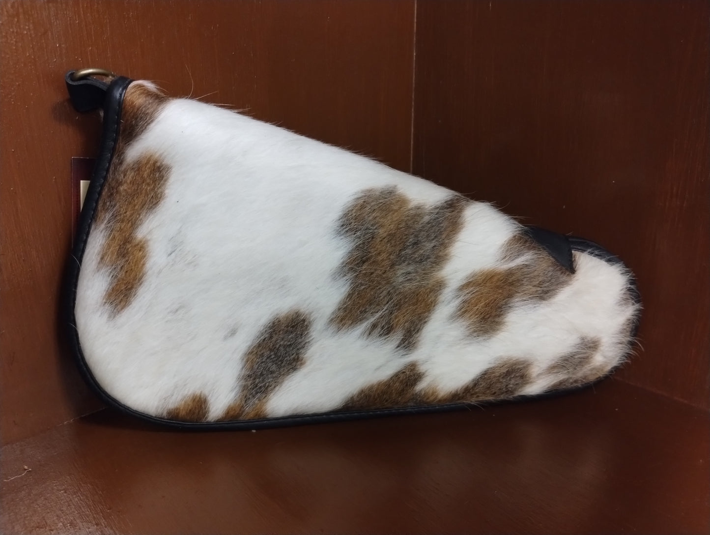 Western Linen Large Cowhide Handgun Bag Case - Exact Pictured Item