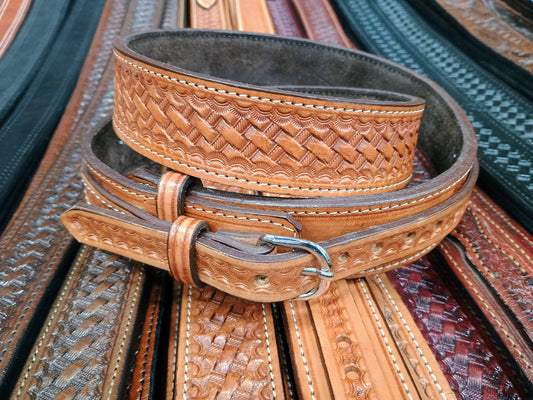 Classic Ranger Belt, Tan Basket Weave