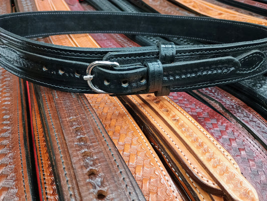 Classic Ranger Belt - Black Basketweave